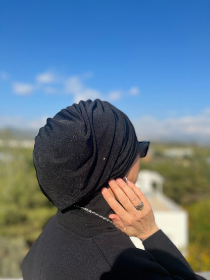 SİYAH SİMLİ SANDY BÜZGÜLÜ BONE