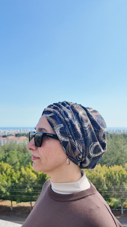 SARMAL MENEKŞE KUMAŞ BÜZGÜLÜ BONE