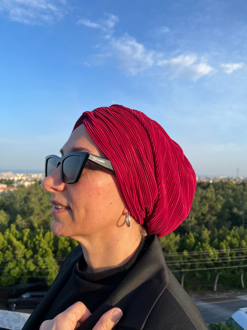 VİŞNE FİTİLLİ SANDY BÜZGÜLÜ BONE