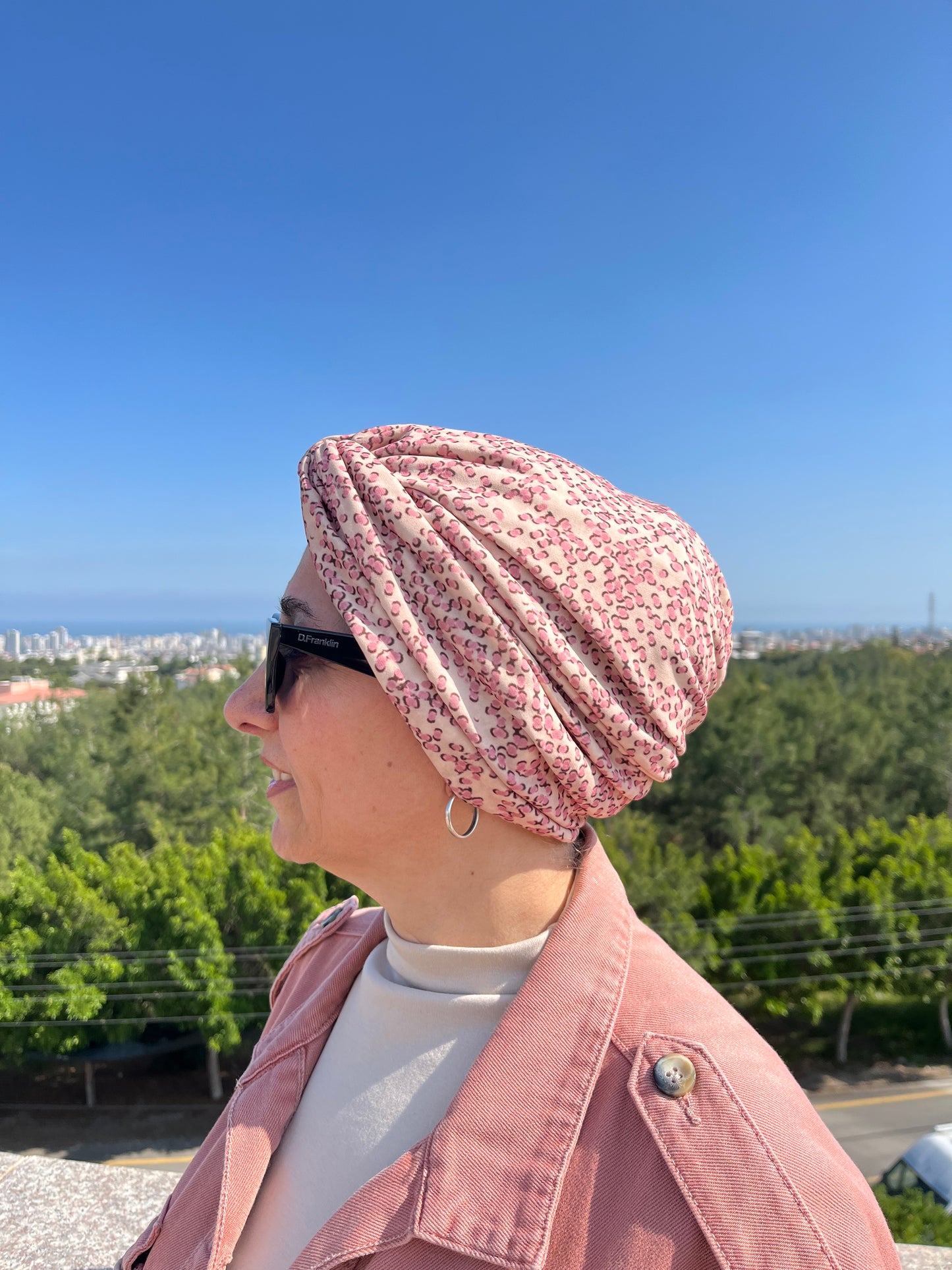PEMBE DESENLİ SANDY BURGULU BONE