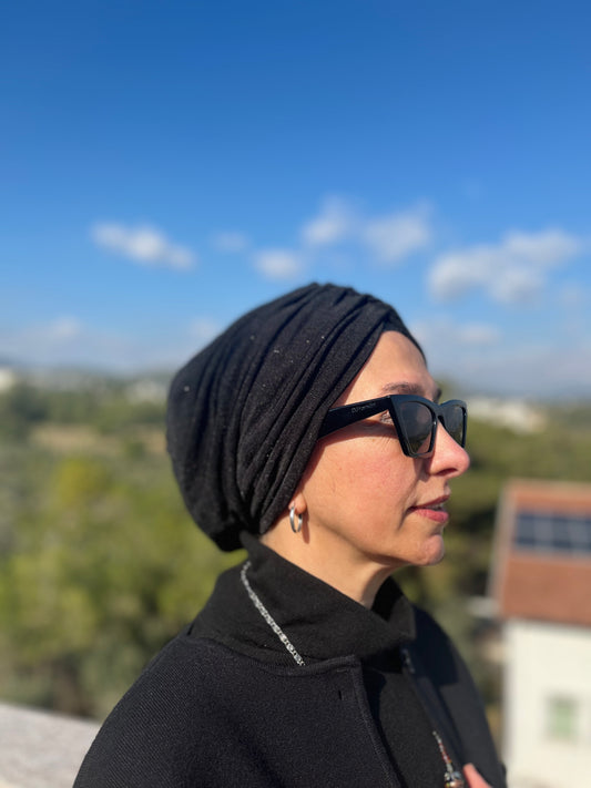 SİYAH SİMLİ SANDY BÜZGÜLÜ BONE