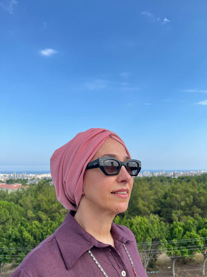 AÇIK PEMBE SİMLİ RENK GEÇİŞLİ SANDY BÜZGÜLÜ BONE