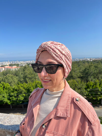 PEMBE DESENLİ SANDY BURGULU BONE