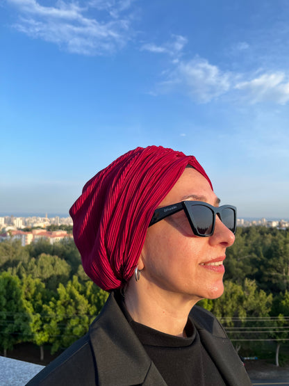 VİŞNE FİTİLLİ SANDY BÜZGÜLÜ BONE