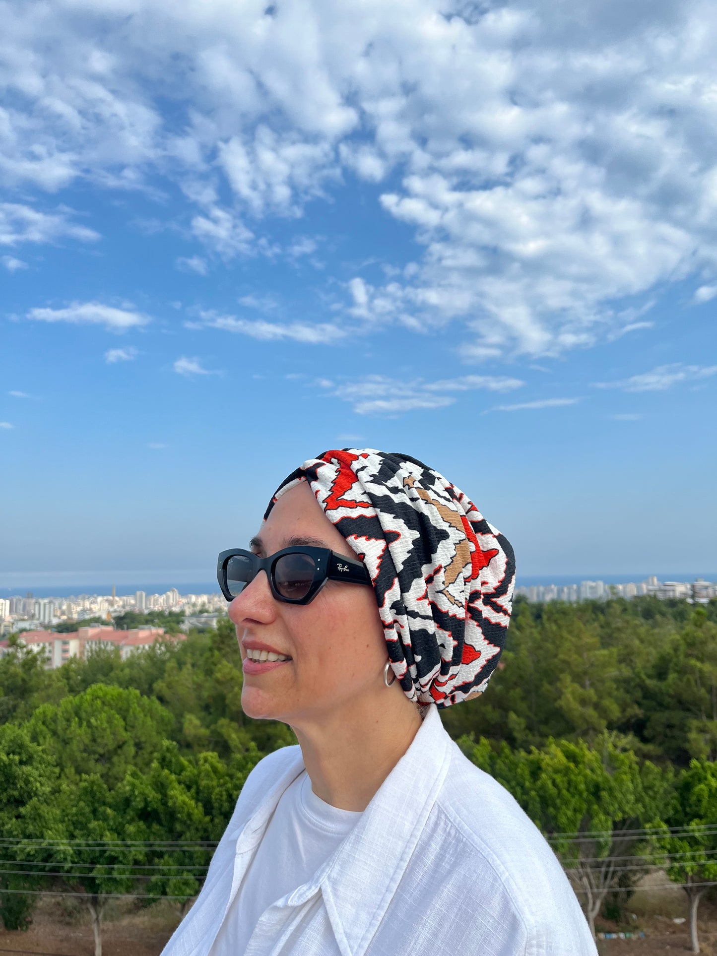 KIRMIZI ZİGZAG BÜRÜMCÜK BÜZGÜLÜ BONE