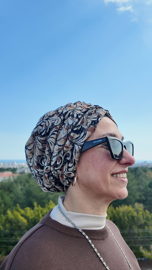 SARAY MENEKŞE KUMAŞ BÜZGÜLÜ BONE
