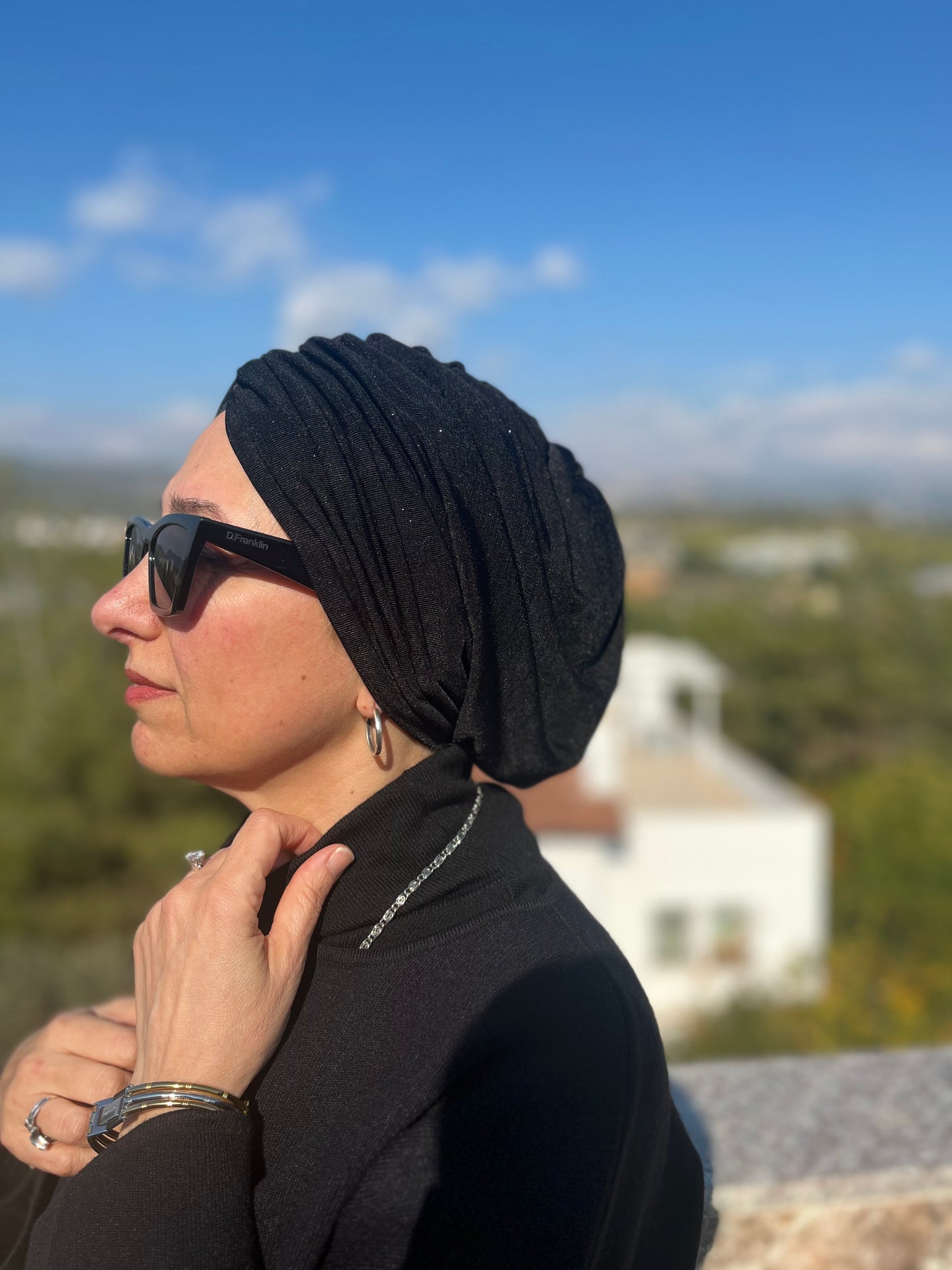 SİYAH SİMLİ SANDY BÜZGÜLÜ BONE