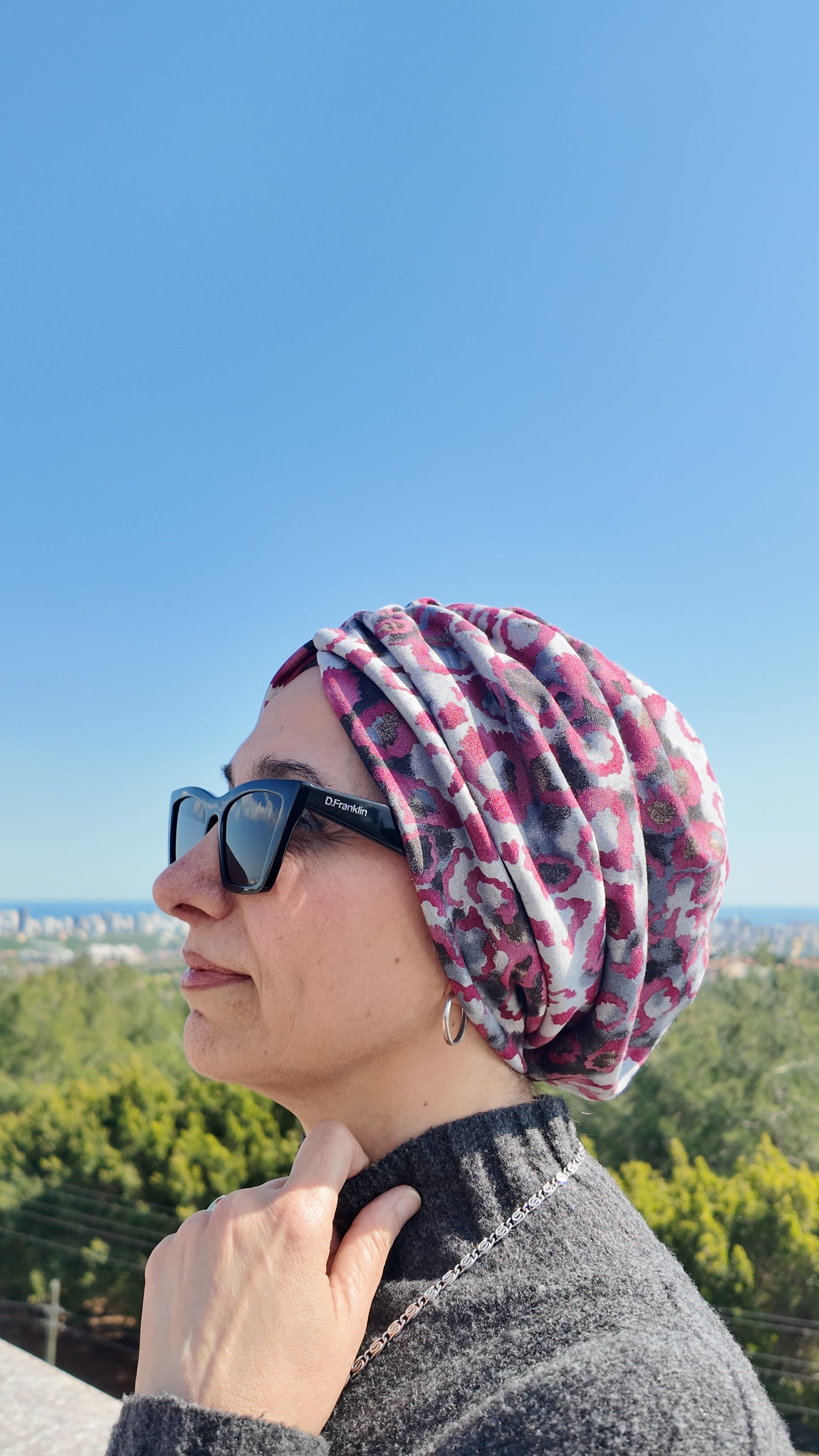 RÜYA MENEKŞE KUMAŞ BÜZGÜLÜ BONE