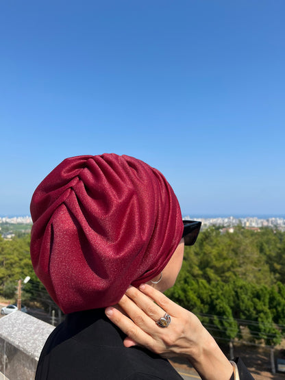 VİŞNE ŞİFON BÜZGÜLÜ BONE