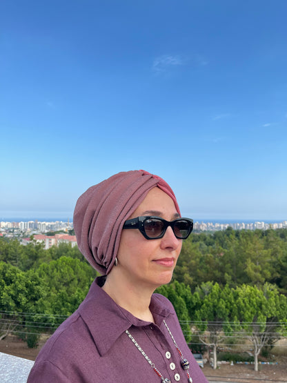 PEMBE SİMLİ RENK GEÇİŞLİ SANDY BÜZGÜLÜ BONE